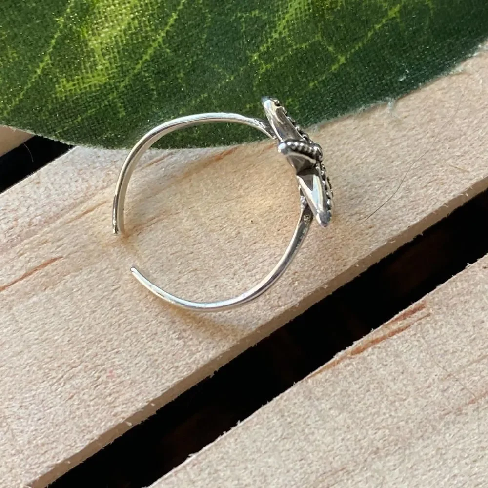 Sterling Silver Star Fish Toe Midi Ring